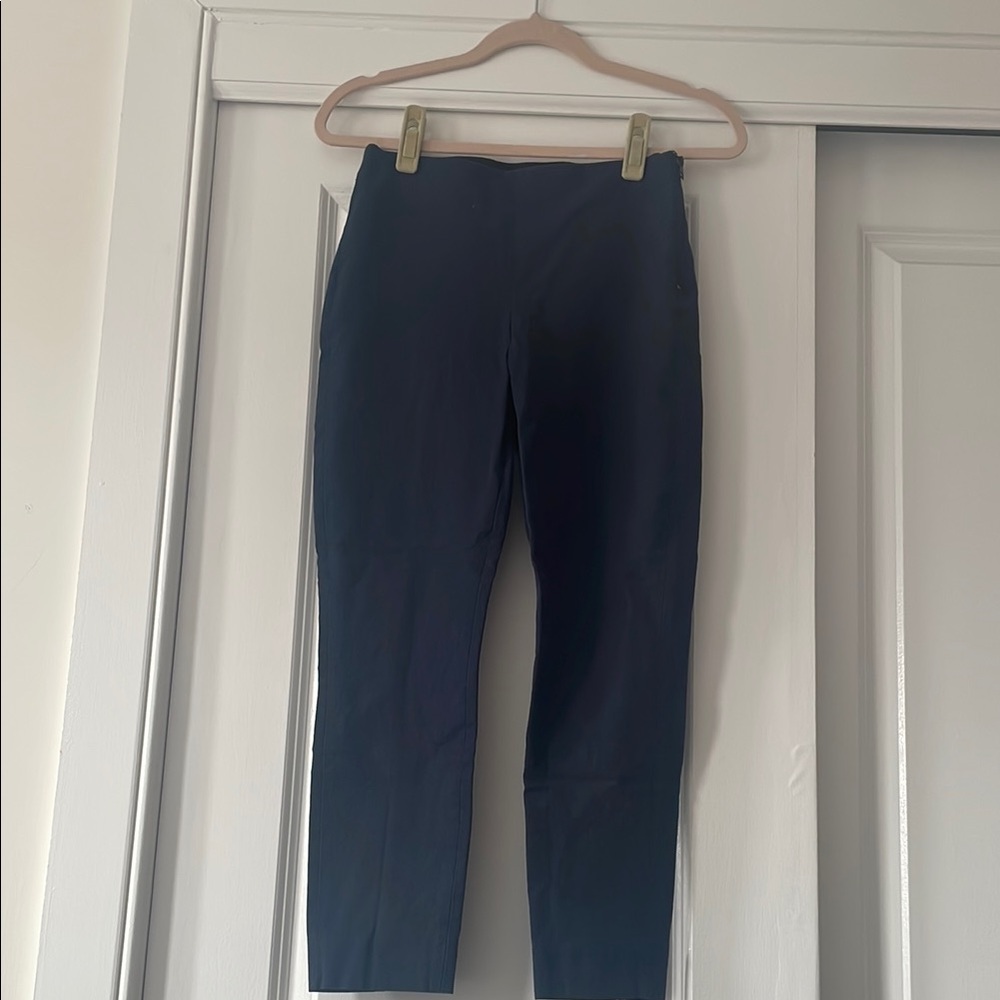 Everlane Navy Blue side zip work pants